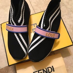 Fendi Women's Rockoko FF Knit Sneakers